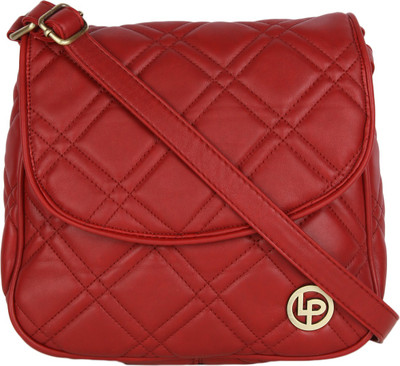 

Lino Perros Women Casual Red Leatherette Sling Bag
