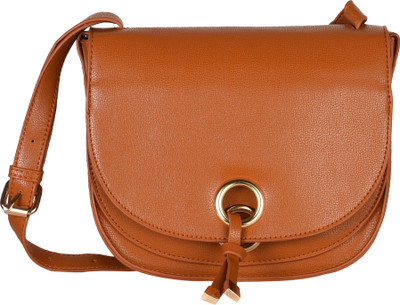 

Chemistry Women Casual Tan PU Sling Bag