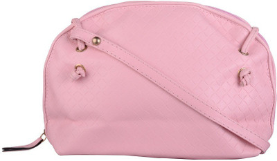 Skyline Girls Casual Pink Rexine Sling Bag