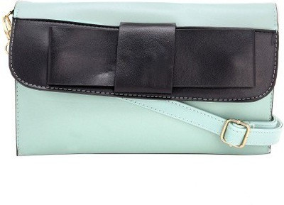 

Ambience Women Casual Green PU Sling Bag