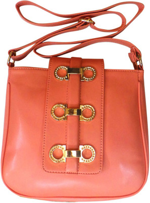 

Bhamini Women Pink PU Sling Bag