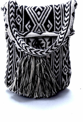 

Diwaah Diwaah!! Beautiful printed fashion bag pack. Shoulder Bag(Black, 13 inch)