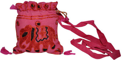 

Lal Haveli Women Casual Pink Cotton Sling Bag