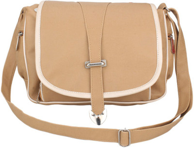 

Lovbird Women Casual Tan PU Sling Bag