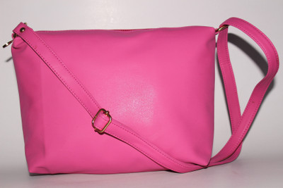 

Women Marks Girls Casual Pink PU Sling Bag