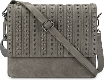 

Phive Rivers Women Casual Grey Genuine Leather Sling Bag