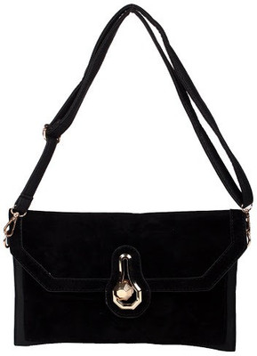 

Trendberry Women Black PU Sling Bag