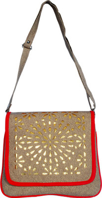 

Kshipra Fashion Girls Casual Brown, Red Leatherette Sling Bag