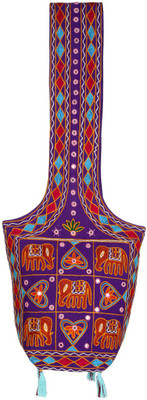 

Rajrang Women Casual Purple, Brown, Blue Cotton Sling Bag, Blue;brown;purple