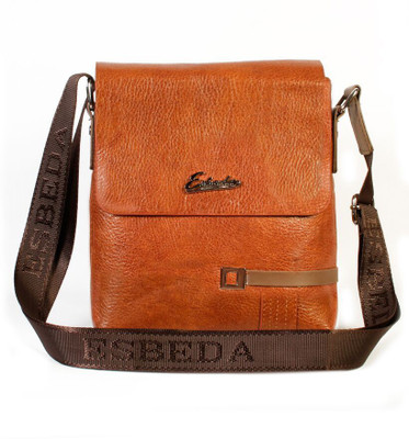

Esbeda Men Formal Tan PU Sling Bag