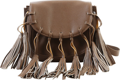 

Remanika Women Casual Beige PU Sling Bag