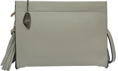 

Pepgirls Girls Casual Grey Leatherette Sling Bag