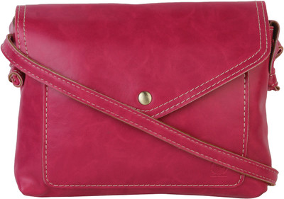 

Lino Perros Women Casual Pink Leatherette Sling Bag