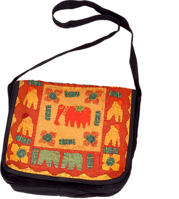 

Little India Women Casual Multicolor Cotton Sling Bag