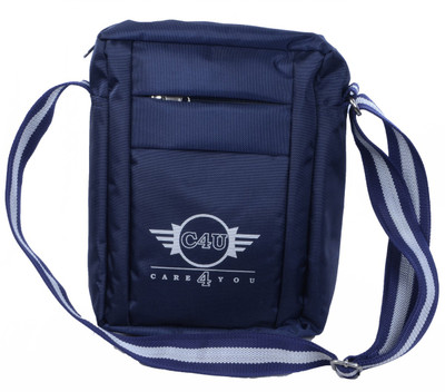 

C4U Men Casual Blue Polyester Sling Bag