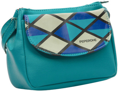 

Peperone Women Casual Blue PU Sling Bag