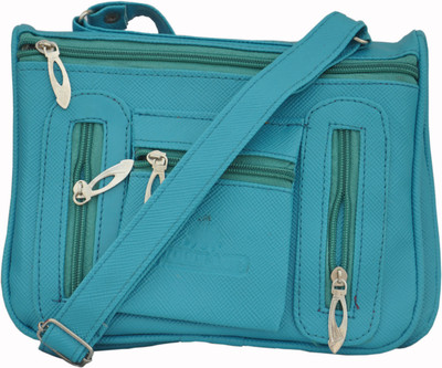

Ellis Women Casual Blue PU Sling Bag