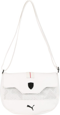 

Puma Women Casual White PU Sling Bag