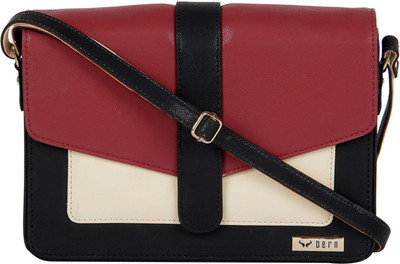 

Bern Women Red, Beige, Black PU Sling Bag, Beige;black;red