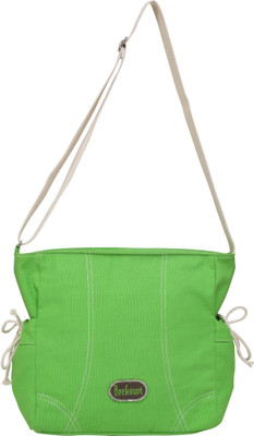 

Anekaant Women Casual Green Cotton Sling Bag