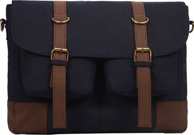 

Purseus Women Casual Blue Canvas Sling Bag
