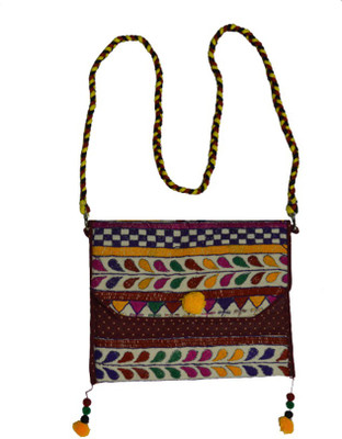

Craftuno Women Casual Multicolor Cotton Sling Bag