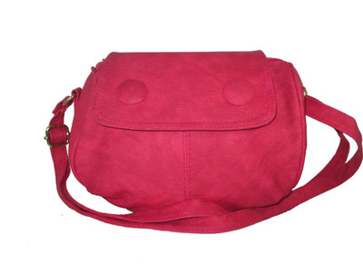 

Raju purse collection Girls Casual Pink PU Sling Bag