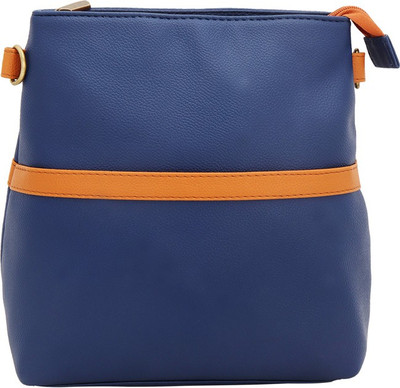 

Borsavela Women Casual Blue PU Sling Bag