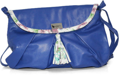 

Fabfashion Women Casual Blue Leatherette Sling Bag