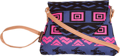 

Kanvas Katha Women Casual Multicolor Canvas Sling Bag