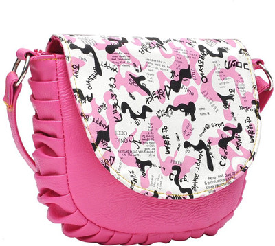 

Hawai Women Casual Pink PU Sling Bag