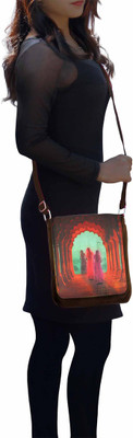 

The Ringmaster Women Casual Brown PU Sling Bag