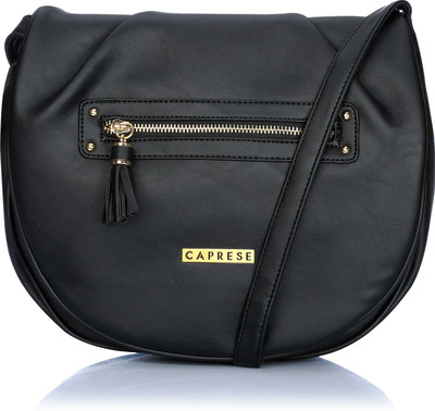 

Caprese Women Casual Black Leatherette Sling Bag