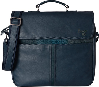 

Baggit Men Casual Blue Rexine Sling Bag
