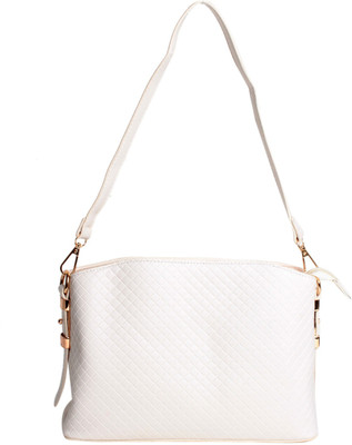 

Reedra Women Casual White PU Sling Bag