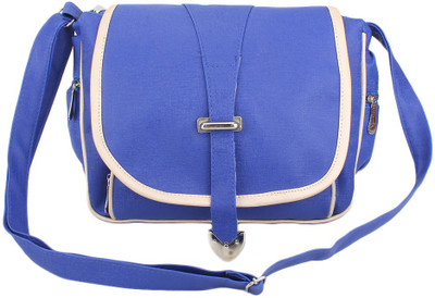 

Lovbird Women Casual Blue PU Sling Bag