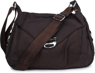 

Histeria Women Casual Brown PU Sling Bag