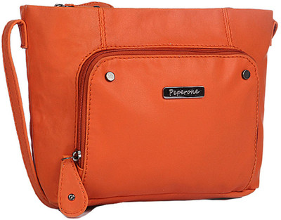 

Peperone Women Casual Orange PU Sling Bag