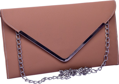 

Gorgeous Women Evening/Party Beige Leatherette Sling Bag