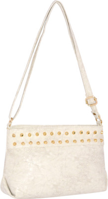 

Quick Fashion Women Evening/Party White PU Sling Bag