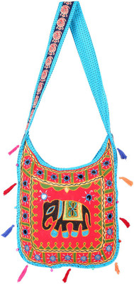 Rajrang Women Casual Red Cotton Sling Bag