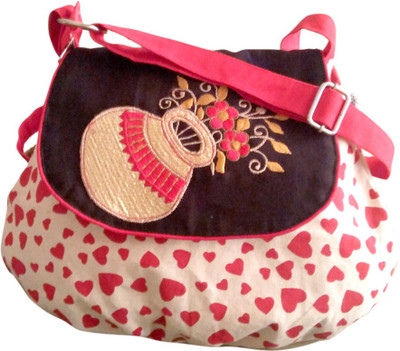 

Fly Angels Women Casual White Canvas Sling Bag