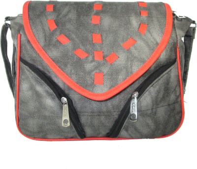 

Raju purse collection Women Casual Grey PU Sling Bag