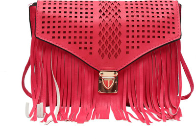 

Hawai Women Casual Pink PU Sling Bag