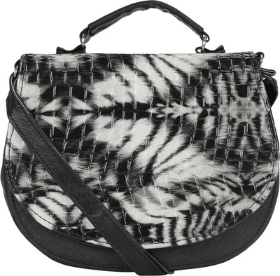 

Coash Women Black Cotton Sling Bag