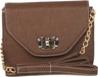 

Bern Women Casual Brown PU Sling Bag