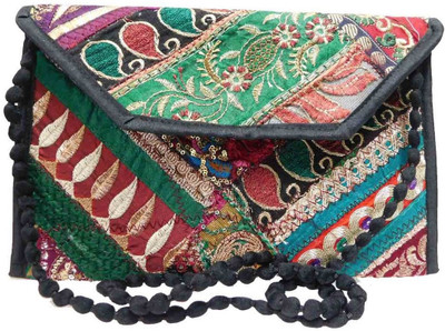 

Laviva Women Evening/Party Multicolor Cotton Sling Bag