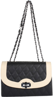 

PamperVille Women Black PU Sling Bag