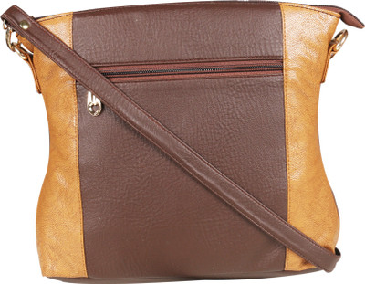 

Marie Girls Casual Brown PU Sling Bag