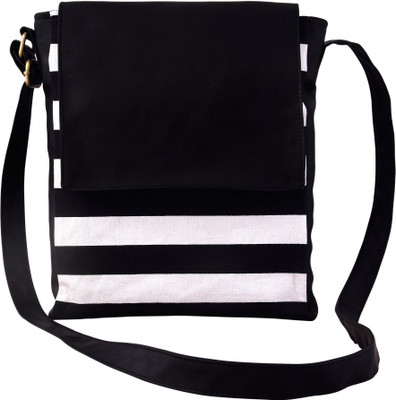 

Lychee Bags Women Casual Black PU Sling Bag
